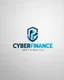 Placeholder: Cyber Finance logo Simple, easy and beautiful logo