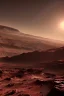 Placeholder: Night sky, Martian landscape
