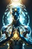 Placeholder: Futuristic deity of man with a wisdom of the world, and ambitions to change himself and the world