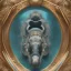 Placeholder: fantasy magic, sharp focus, illustration, highly detailed, digital painting, concept art, matte, art germ and Paul Lewin and Kehinde Wiley, masterpiece silver elephant rabbit head bronze turquoise golden waves