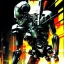 Placeholder: clamping a human skull, screw clamp, helmet, robotic, attached to cranium, dangerous, cosmic ambiance, masterpiece, art by Yoji Shinkawa, composing fit inside