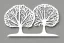 Placeholder: Vector tree illustration white background die cut