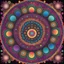 Placeholder: hip hop physchedelic fractal colourful mandala circles for an album cover