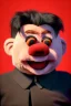 Placeholder: Waist up muppet Portrait, Kim Jong-un as muppet doll, black suit, photo studio, red background, unreal engine 5, concept art, art station, god lights, ray tracing, RTX, lumen lighting, ultra detail, volumetric lighting, 3d.
