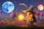 Placeholder: A Plague Doctor and a Mouse run on the moon while expanding their minds with psychedelic mushrooms by Pixar and Dreamworks