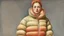 Placeholder: hot woman in puffer jacket by pontormo