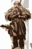 Placeholder: Girl Archer concept art, small head, full body, sketch, coll style, bow