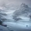 Placeholder: lost, feeling, winter landscape, ice field, crystals, surreal, dreamlike, foggy