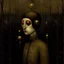 Placeholder: sound of silence by Gabriel Pacheco and Santigo Caruso and Ray Johnson, no mouth, warm colors, weirdcore, never-before-seen quiet horror