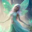 Placeholder: A portrait of a cute fantasy fairy, atmospheric, realistic, unreal engine, cinematic lighting, octane render, transparent, pink turquoise light, long blond hair, pink lips, extremely sharp detail, finely tuned detail, ultra high definition, 8 k, unreal engine 5, ultra sharp focus, accurate wings, positive smile, highlight luminous dress