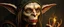 Placeholder: master oil painting by Rembrandt, scary ai elf gremlin woman loab
