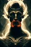 Placeholder: portrait photography of an ethereal beautiful animal god, Fire theme art, Dark moody night atmosphere, Portrait of a man by Michelangelo, 8K, close-up face, anatomically perfect face, oak tree roots, ignore NSFW