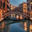 Placeholder: Venice barefoot bridge on grand canal, ultra quality, hyper detailed, artwork, 3d digital art, 8k