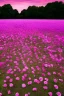 Placeholder: a field of purple roses, pinkish sky