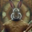 Placeholder: rabbit in the form of shaolin, focus on face, in full height, style, rain, flat light, intricate, pencil drawing style, masterpiece, expert, insanely detailed, 4k resolution, john William warehouse, Mucha, composition, framingA Beautiful rococo mushroom fairy, detailed eyes, realistic features, hq, fungi, celestial, moon, galaxy, stars, by Salvador Dalí, giger, Hieronymus Bosch, victo ngai, fungi, celestial, Ryan Hewett