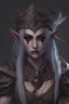 Placeholder: female dark elf distraught bard