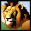 Placeholder: Lion King animated Honzo male lion wide green eyes