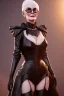 Placeholder: Carmen Dell`orifice as evil queen in black leather gown, angry, busty, curvey, cleavage, unreal 5, octane render,cinema4d, dynamic lighting, dramatic lighting, 4k, redshift render, highly detailed, hyper realistic