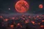 Placeholder: village under one single blood moon