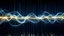 Placeholder: Musical Wave , Yellow LED network lines , Realistic 3D Render, Macro, mesh, wave network, geometric, Nikon Macro Shot, Kinetic, Fractal, Light Led Points, Generative, Neural, Computer Network, Conections,