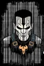 Placeholder: punisher sku;; in the style of Hiroshi Nagai