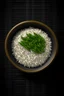 Placeholder: rice bowl vector image top view