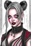 Placeholder: harley quinn drawing, very detailed, hot