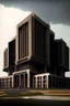 Placeholder: Modern Architectural style for building of India's military Headquarters, make it visibly military and intelligence style at the same time similar to Indian Architecture, use darker colors, make it wider and not much taller