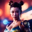 Placeholder: Chun-li underwater with yellow flowers for hair, closed eyes, rtx, reflection, 8k, glow, winning photography, caustics