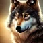 Placeholder: wolf, fire, forest, masterpiece, expert, 8K, hyperrealism, sharp focus, cinematic lighting, brown