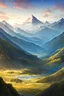 Placeholder: A poster-style depiction of mountains, aspect ratio 32:9, resolution 3600x1080