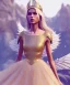 Placeholder: A crystalised queen, atmospheric, realistic, unreal engine, cinematic lighting, octane render, transparent long dress, blonde, full body, wings, smile, long hair