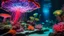 Placeholder: An underwater garden where coral reefs glow with bioluminescence, and giant jellyfish float gracefully among neon-colored plants that sway in the current