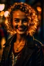 Placeholder: a cool, fashionable and sophisticated girl smiling and wearing cool, fashionable clothes, detailed skin, film photography, perfect body, realistic, sharp focus, very detailed, 4K HQ, depth of field, f/1.2, Leica, 8K HDR, High contrast, shadows, bokeh