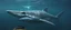 Placeholder: prehistoric shark fish ogre beneath kayak