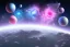 Placeholder: cosmos, ufo, sky blue pink