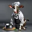 Placeholder: Cow in cooking clothes