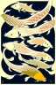 Placeholder:  a group of koi that are on top of each other, a poster by Nōami, ukiyo-e, anime aesthetic, minimalist.