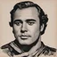 Placeholder: A woodblock portrait of Marlon Brando