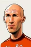 Placeholder: Arjen Robben Dutch football player cartoon 2d