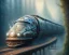 Placeholder: stunning hyperdetailed futuristic train; meticulously hyperdetailed train :: beautiful natural lighting :: photoillustration hyperrealism :: fantasy mixed media :: by Ian Miller By Android Jones By James Jean digital painting, digital illustration, extreme detail, digital art, 4k, ultra hd