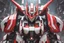 Placeholder: big robot with red and white color schemes, in the style of fairy academia, hard-edge style, agfa vista, dynamic pose, oshare kei, hurufiyya, rtx, close picture, intricate details, highly detailed, high details, detailed portrait, masterpiece,ultra detailed, ultra quality