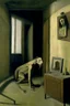 Placeholder: a chimera in a liminal room depicted by balthus