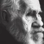 Placeholder: moody charcoal side profile portrait of an old man, side on profile, studio photography, artistic black and white profile photograph, delicate, highly detailed, chiaroscuro, beautiful composition, delicate arrangement, aesthetic, soft lighting, tender