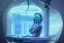 Placeholder: detailed sharp focused portrait very beautiful cyborg transparent glossy glass skin surrounded glowing tubes inside an incubator futuristic hospital bio lab, intricate rendered by beeple, by syd meade, by android jones, by yoanne lossel, by artgerm and greg rutkowski, space art concept, sci - fi, digital art, unreal engine, wlop, trending artstation, sharp focus