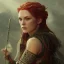 Placeholder: highly detailed portrait viking queen art, anime, delicate red hair, green glass steel armor, cinematic lighting, 4k, 8k, octane render, digital concept art, greg rutkowski, trending on artstation, pinterest, extremely detail, 8k, ambient lighting.