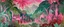 Placeholder: A pink majestic jungle painted by Lucas van Leyden