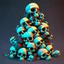 Placeholder: Cartoon of skulls stacked 4k