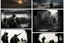 Placeholder: Masterpiece1:5)(Fineart), (award-winning:1.5), highest quality, (ultra realism:1.5) war journalism(,(by Tim Page and Hoorst Faas:1.5)),(Eastern Ukraine:(panel one:the moment after a battle ends, horrors of war, wounded men),(2nd panel, cinematic shot of men sitting in trench with 1000 yard stare (focus on their eyes:1.5)),(the third panel shows troops tired but hyper alert), (the fourth panel shows the sky is filled with incessant, fire and smoke everywhere,)