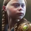 Placeholder:  Greta Thunberg portraitfae, sidhe, ominous, nature, orchids, dnd character portrait, intricate, oil on canvas, insanely detailed, 16k resolution, retroanime style, perfect eyes, round pupil, cinematic smooth, intricate detail , soft smooth lighting, soft pastel colors, painted Renaissance style